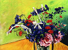 Garden Bouquet with Delphiniums