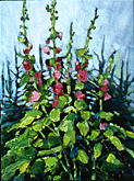 June's Hollyhocks